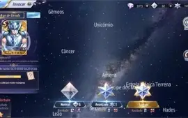SAINT SEIYA AWAKENING - COM GEMAS AVANÇADAS E LIVROS