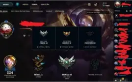 Conta no LOL prata 3