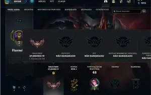 Conta bronze 4 com 35 Champs e 10 Skins