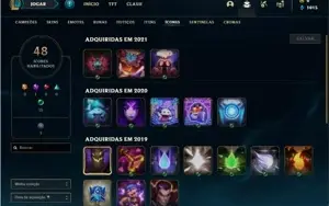 Conta bronze 4 com 35 Champs e 10 Skins