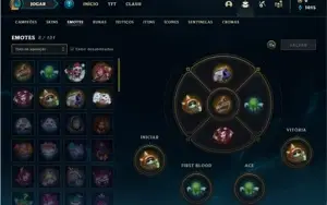 Conta bronze 4 com 35 Champs e 10 Skins