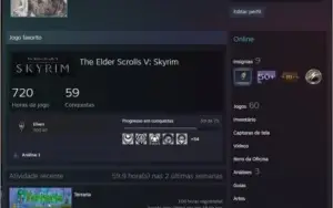 Conta Steam de 8 anos com 60 jogos