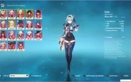 GENSHIN AR 44 eula, venti, jean, tumulo + garantido 63/90