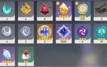 Ganyu + Raiden + Zhongli + Mona c1 + Espadão Áspero AR 49