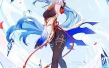 Ganyu + Raiden + Zhongli + Mona c1 + Espadão Áspero AR 49