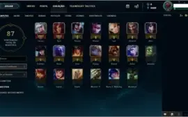 Conta LoL Diamante IV 2019 Smurf - 79V e 41D