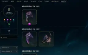Conta League Of Legends, Chroma Mítico Zed, elo Unranked