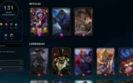 Conta League Of Legends, Chroma Mítico Zed, elo Unranked