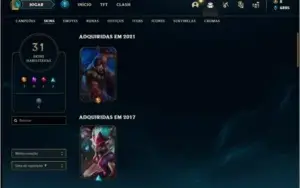 Conta unranked com Janna vitoriosa e Kayle juiza (RARAS)