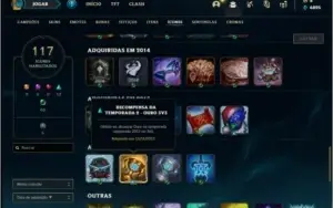 Conta unranked com Janna vitoriosa e Kayle juiza (RARAS)