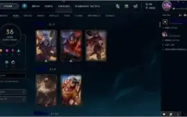 Vendo conta Prata IV com varias Skins