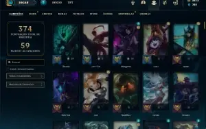 Conta Platina 4 com TODOS os champs e 209 Skins + 3700 RP