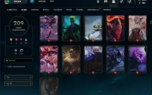 Conta Platina 4 com TODOS os champs e 209 Skins + 3700 RP