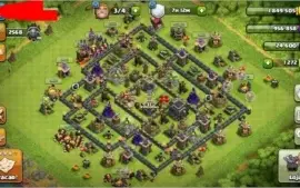 Cv9 Full Clash of Clans herói 18/20 Barato com todos dados!