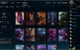 Conta LoL Diamante Solo&Flex+133Campeões +98Skins +144Ícones
