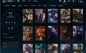 Conta ouro 3 com 101 Champs e 41 Skins (2 Ultimates)