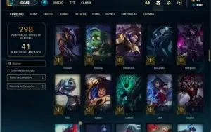 Conta ouro 3 com 101 Champs e 41 Skins (2 Ultimates)