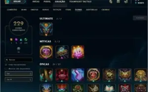 Conta de lol platina 1