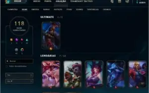 Conta de lol platina 1
