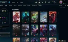 Conta com 174 skins, muitas prestígio