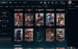 Conta com 174 skins, muitas prestígio