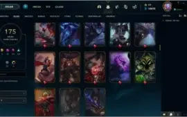 Conta com 174 skins, muitas prestígio
