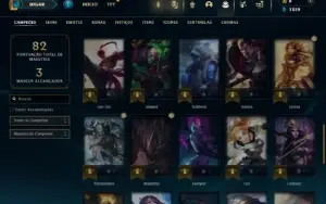 Prata 4 com 50 Champs e 7 Skins ( 150 Jogos )