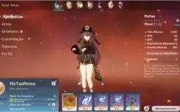 Conta Genshin Impact AR 5 com Hutao + Homa