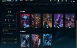 Conta ouro 2 com 26 Champs e 11 Skins