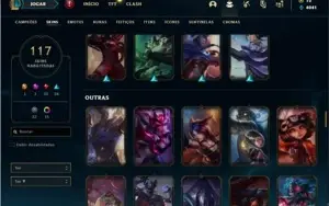 Conta prata 4 com 121 Champs e 117 Skins ( MAIN ADC )