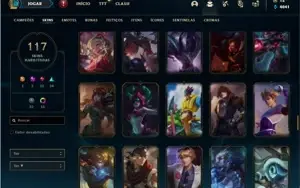 Conta prata 4 com 121 Champs e 117 Skins ( MAIN ADC )