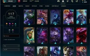 Conta prata 4 com 121 Champs e 117 Skins ( MAIN ADC )