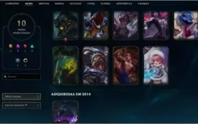 Conta league of legends 50 champs e 10 skins unranked