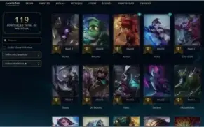 Conta league of legends 50 champs e 10 skins unranked
