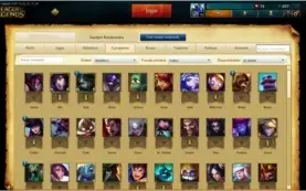 CONTA BRONZE 3 / 100 CHAMPS / 44 SKINS / 9 PAG RUNAS /
