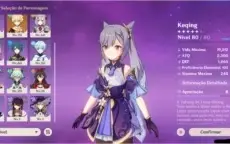 Keqing C1 e klee + lança celestial AR46