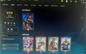 Conta LOL 230 skins full champ gold 3