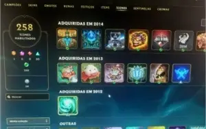 Conta LOL 230 skins full champ gold 3
