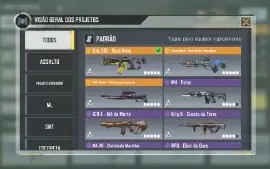 CONTA COD MOBILE - 3 LENDARIAS - 5 CAMUFLAGENS DIAMANTE