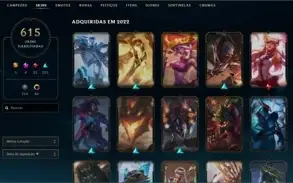 Conta Lol 580 Skins+32 fragmentos (e-mail passivel de troca)