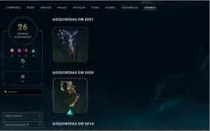 Conta Lol 580 Skins+32 fragmentos (e-mail passivel de troca)