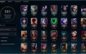 League of Legends conta - Platina e 280 Skins