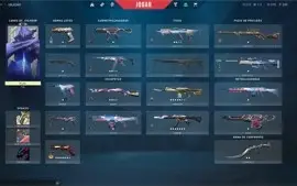 Conta de valorant: Platina 3 / +700 reais gastos, mtas skins