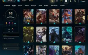 Bronze 2 com 135 Champs e 95 Skins ( TOP / JG )