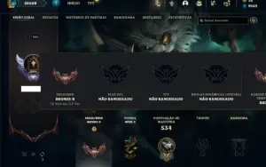 Bronze 2 com 135 Champs e 95 Skins ( TOP / JG )