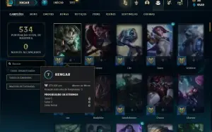 Bronze 2 com 135 Champs e 95 Skins ( TOP / JG )