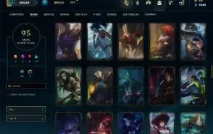 Bronze 2 com 135 Champs e 95 Skins ( TOP / JG )