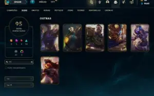 Bronze 2 com 135 Champs e 95 Skins ( TOP / JG )