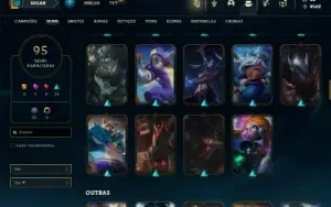 Bronze 2 com 135 Champs e 95 Skins ( TOP / JG )