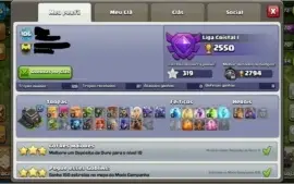 CONTA CLASH OF CLANS CV9 80% FULL